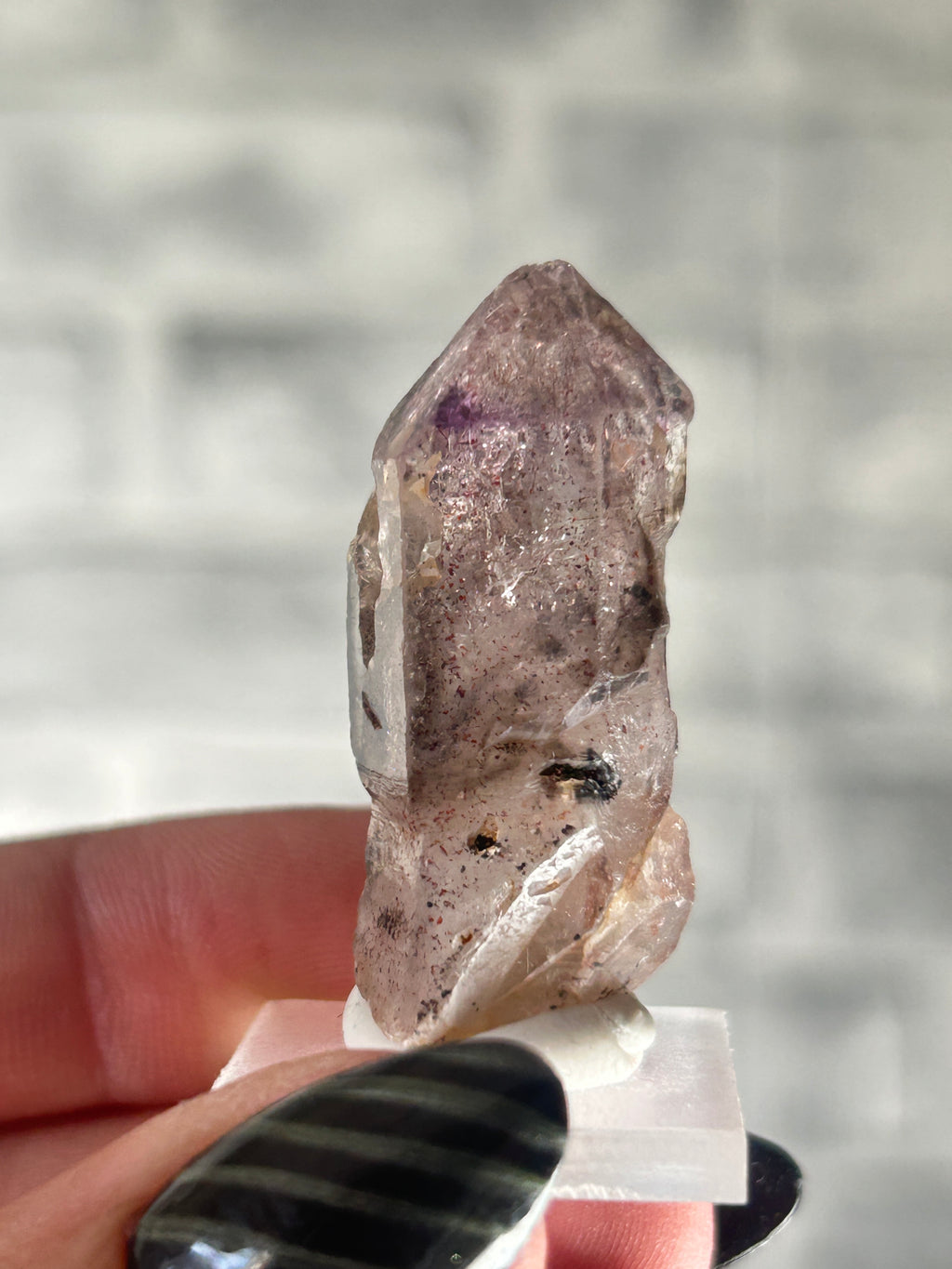 Amethyst scepter With Various Mineral Inclusions