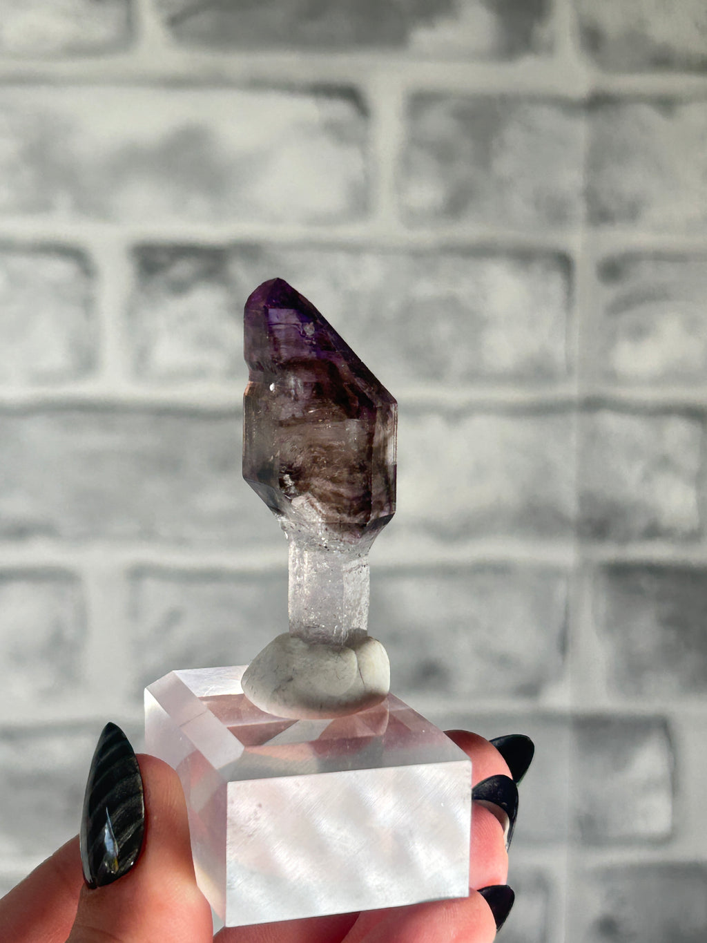 Amethyst scepter With Various Mineral Inclusions