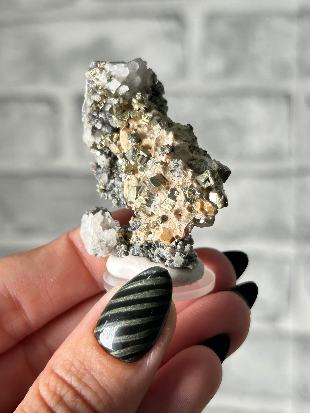 Quartz Cluster with Colourful Pyrite - Guangxi, China