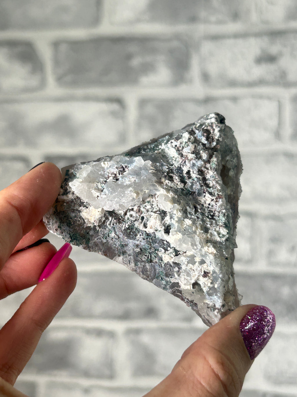 Red and purple amethyst