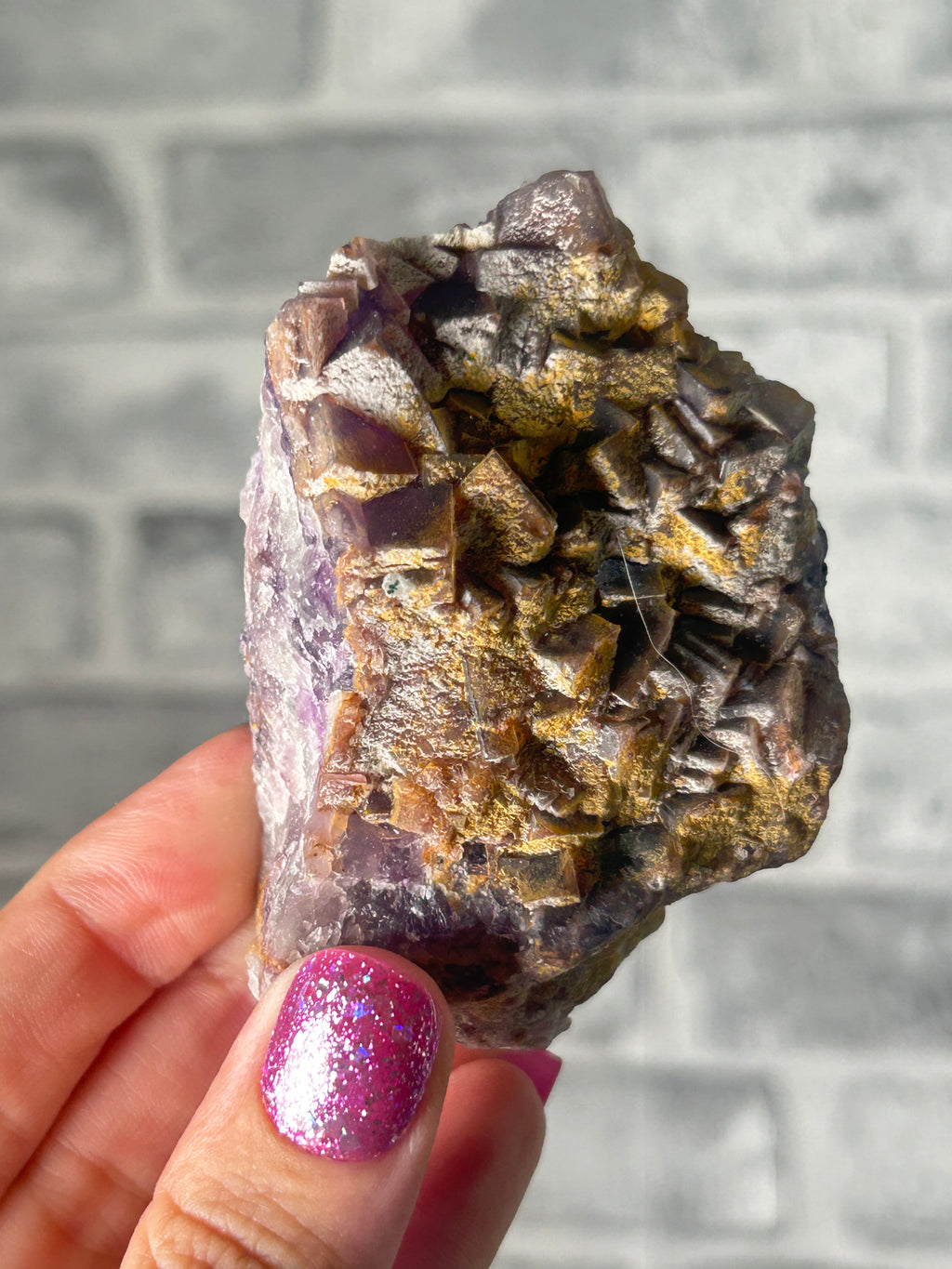 Iron stained Fluorite