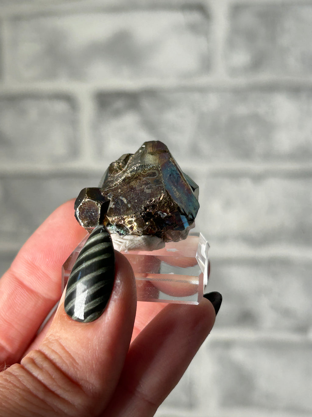 Iridescent Pyrite from Kalimantan, Indonisia -A