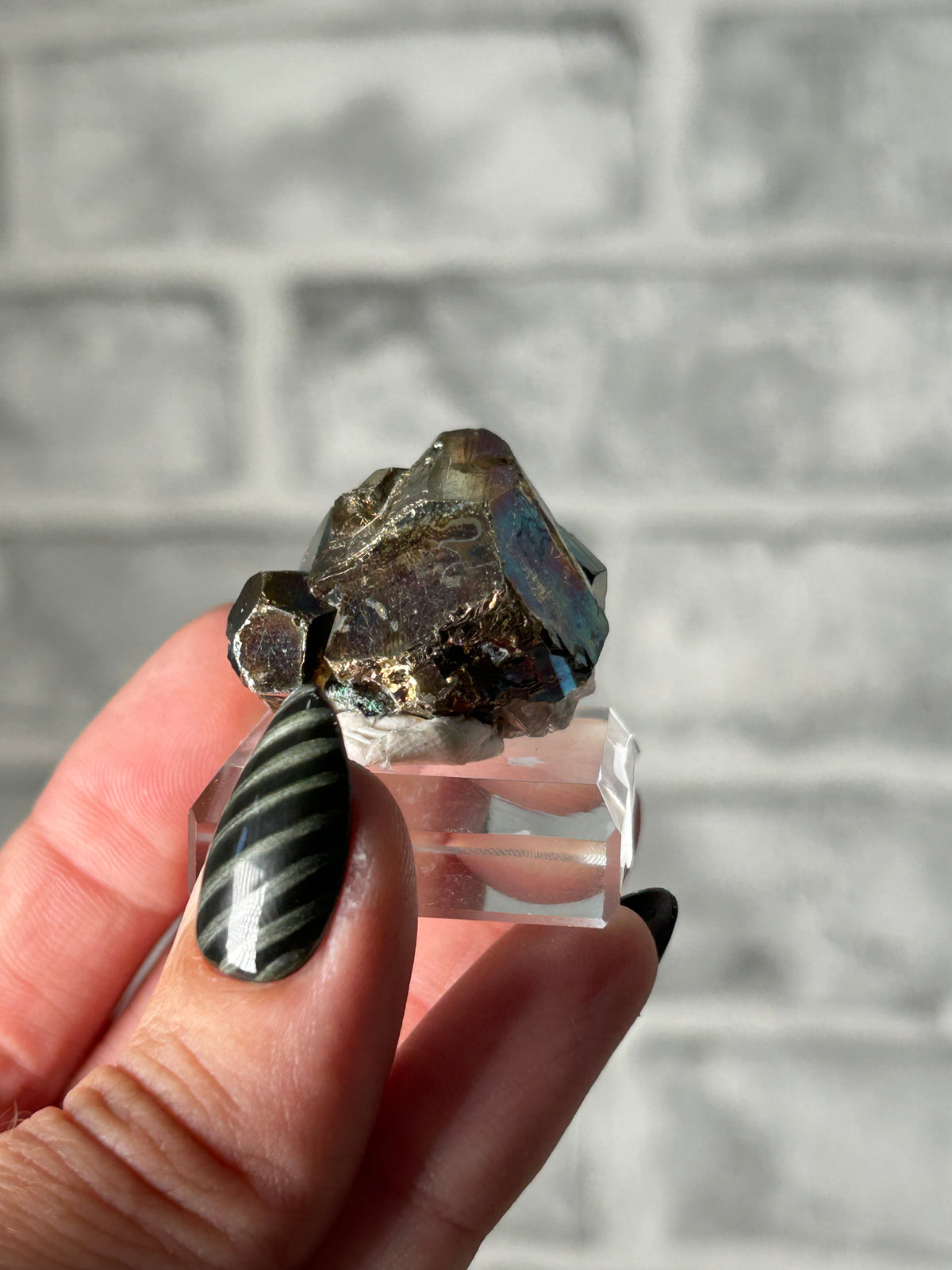 Iridescent Pyrite from Kalimantan, Indonisia -A