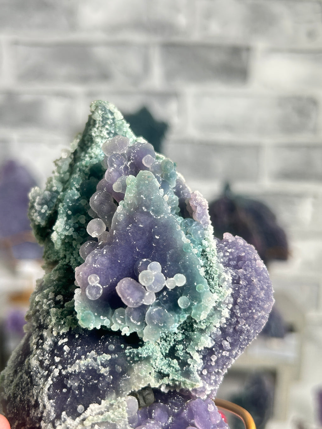 Purple & Mint Green Grape Agate Cluster E