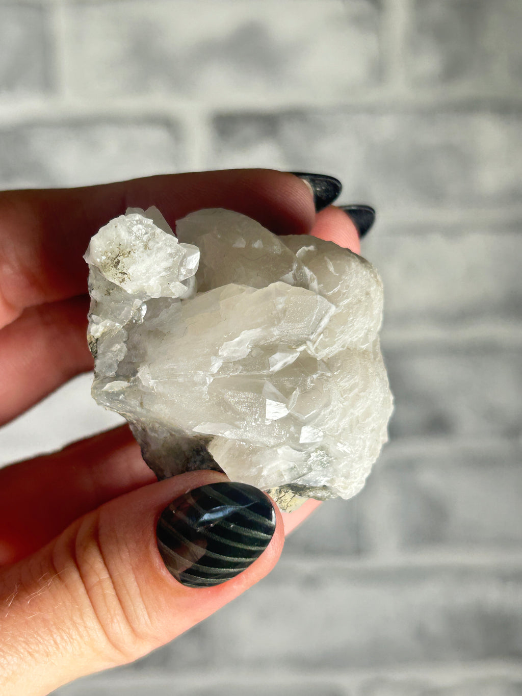 Thousand layer calcite on Quartz, Huanggang Fe-Sn Deposit, Inner Mongolia