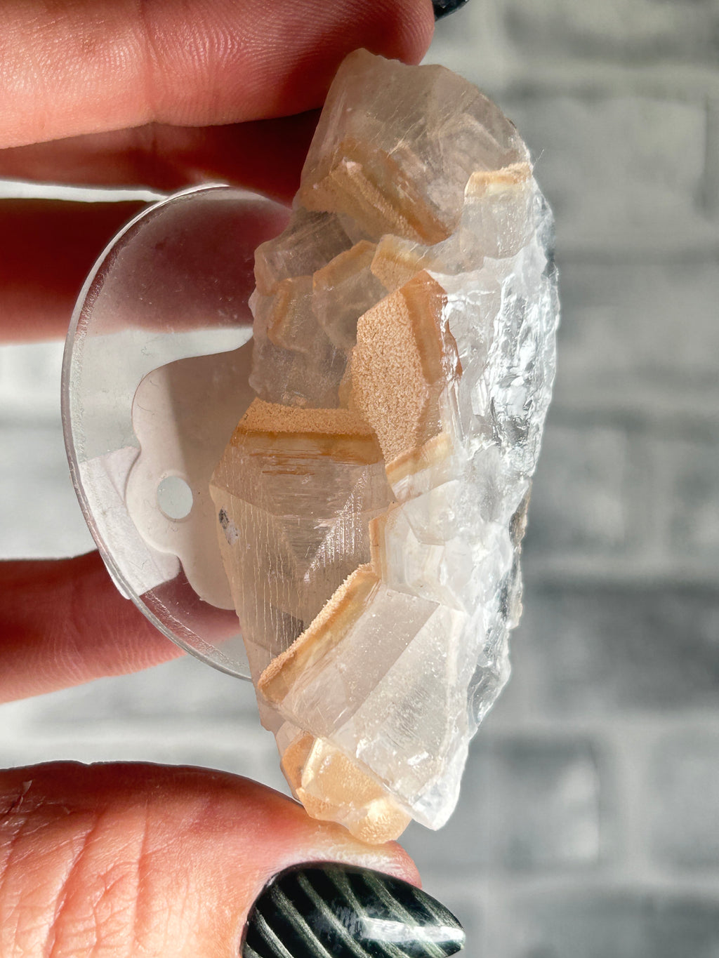 Orange Apophylite from Fujian