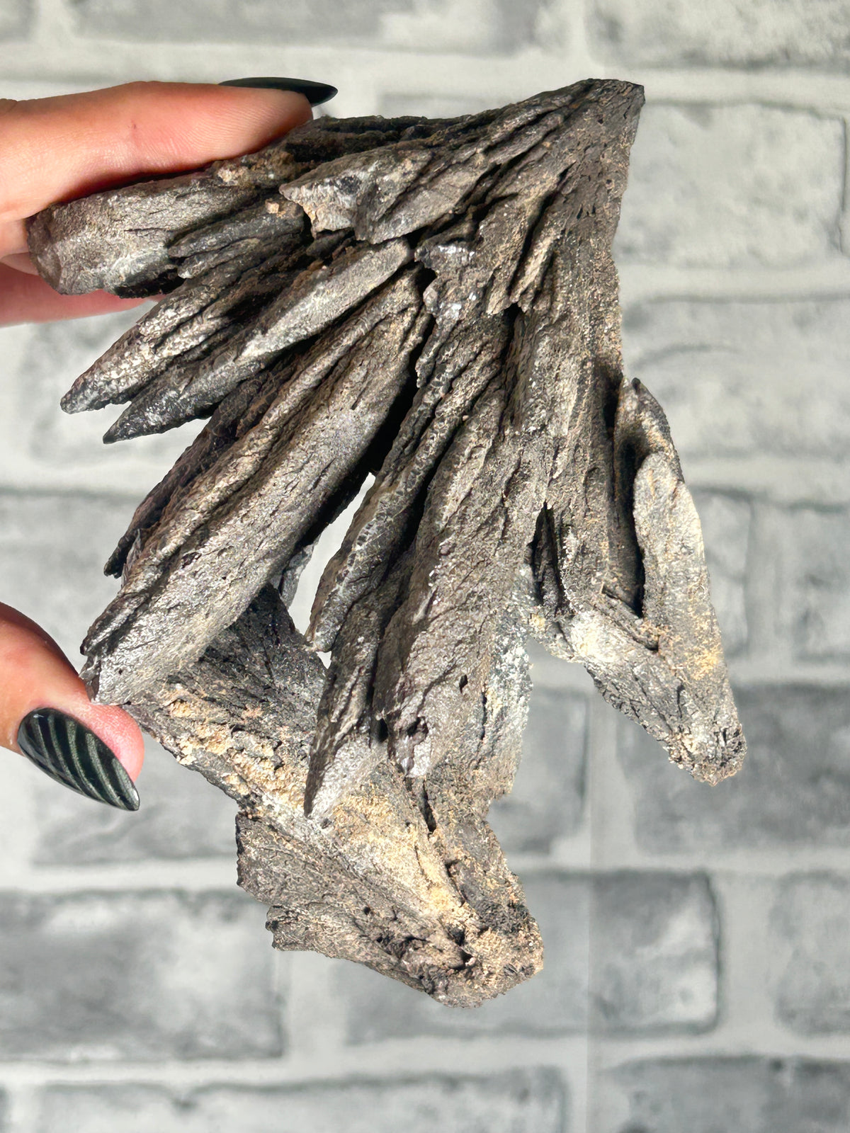 Black Feather Calcite from HeiBei, China