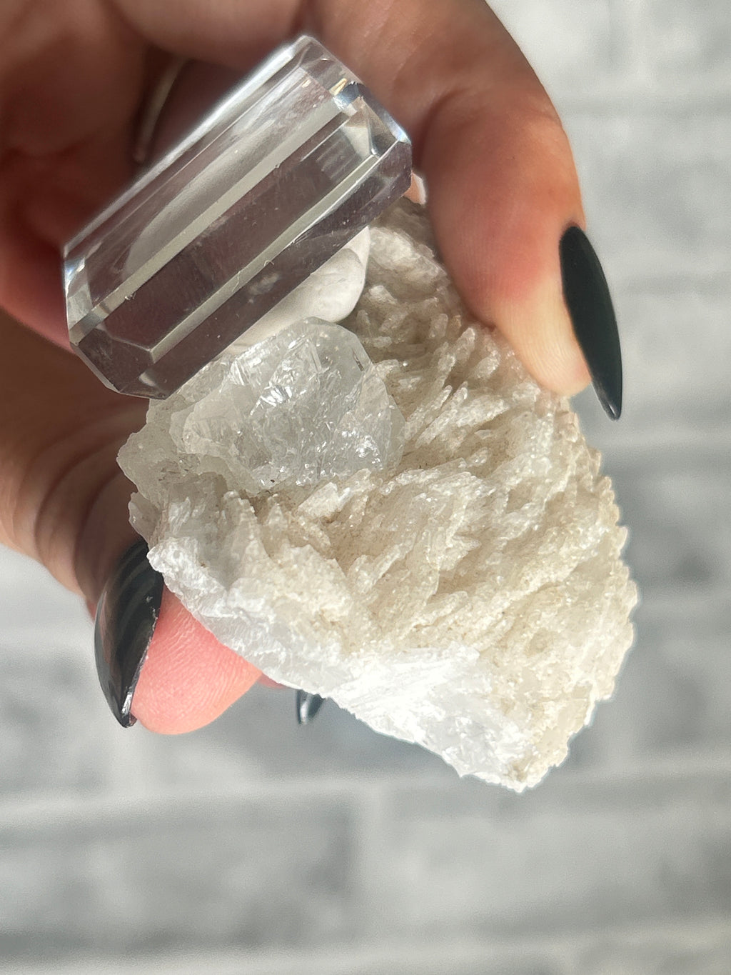 Clear Topaz on Cleavendite from Skardu, Pakistan