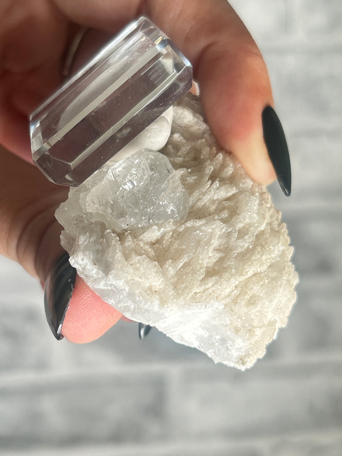 Clear Topaz on Cleavendite from Skardu, Pakistan
