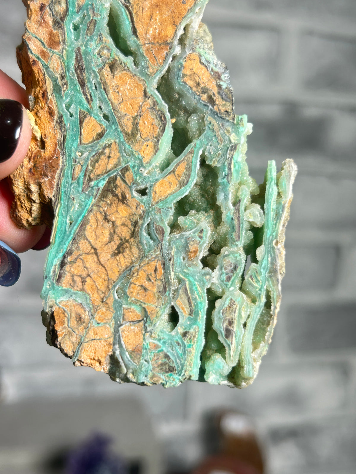 “Indonesian Smithsonite” Garnierite with Quartz F