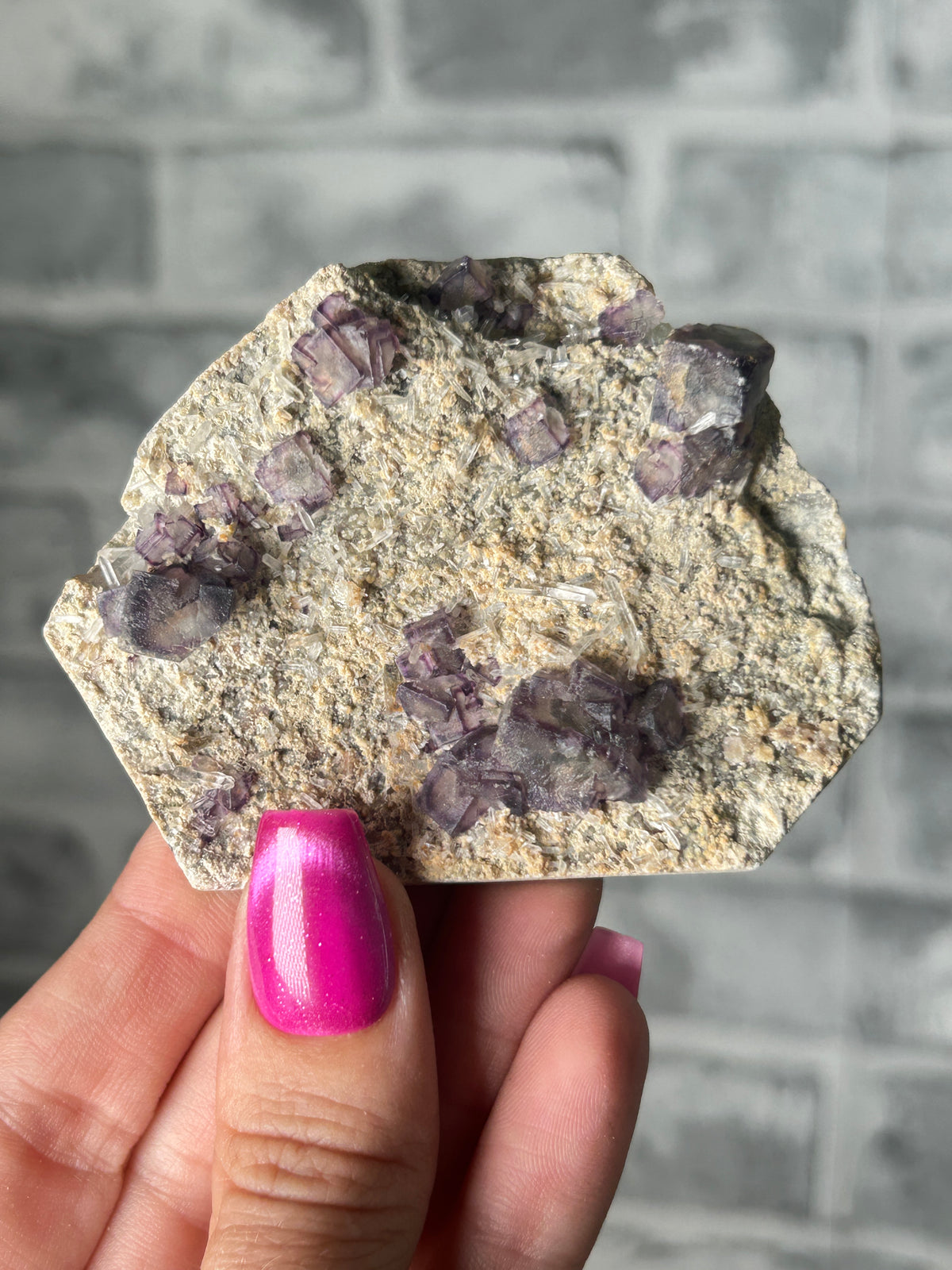 Window Fluorite with Quartz