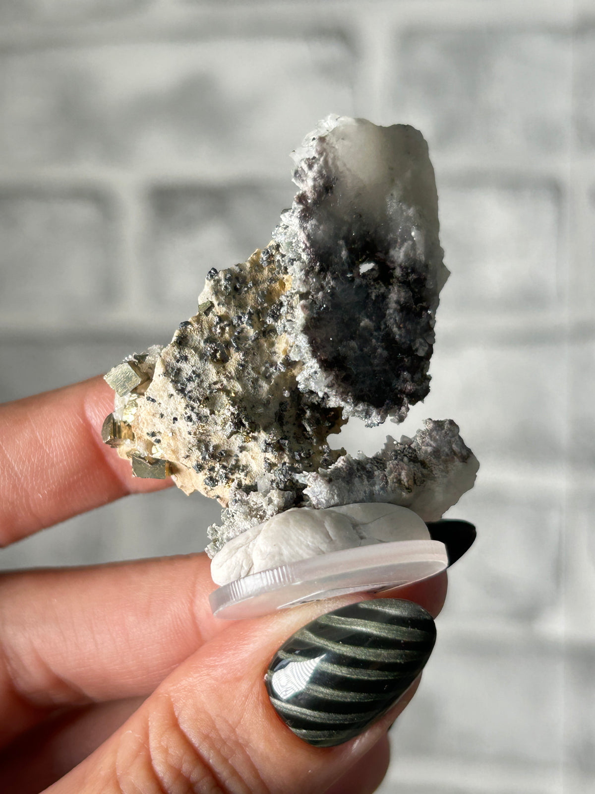 Quartz Cluster with Colourful Pyrite - Guangxi, China