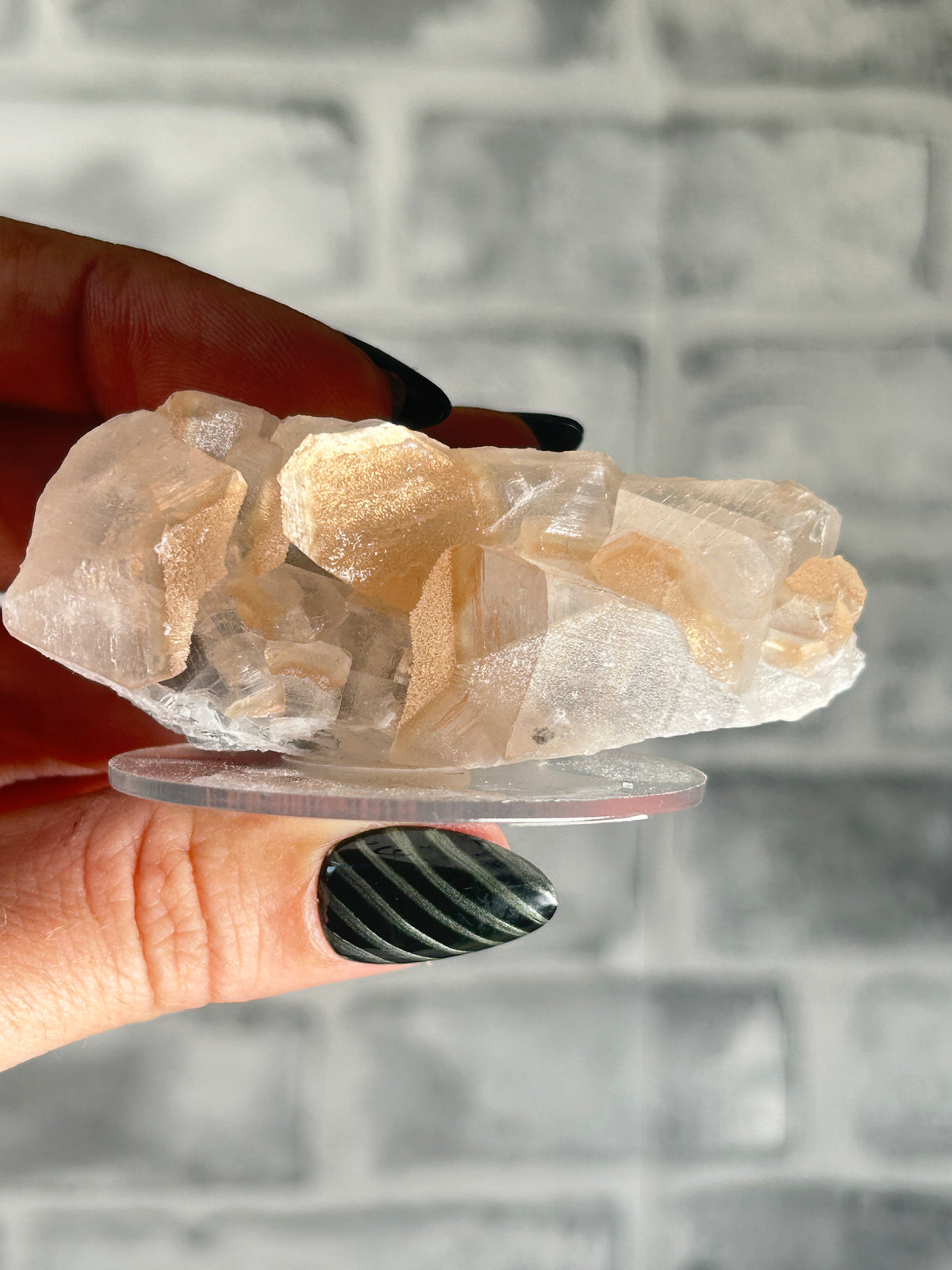 Orange Apophylite from Fujian