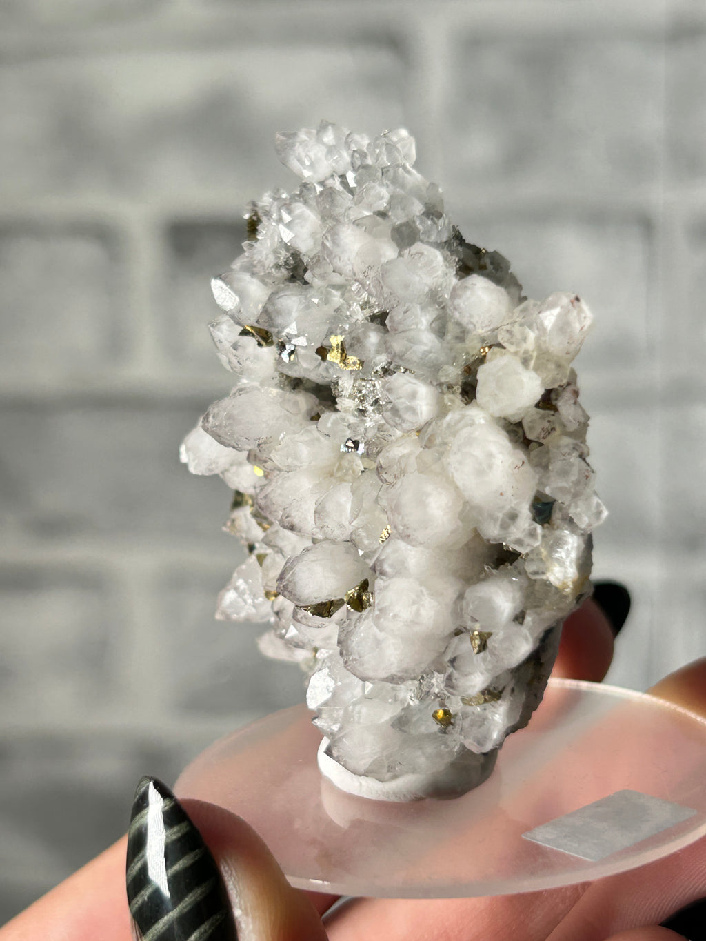 Quartz Cluster with Colourful Pyrite - Guangxi, China