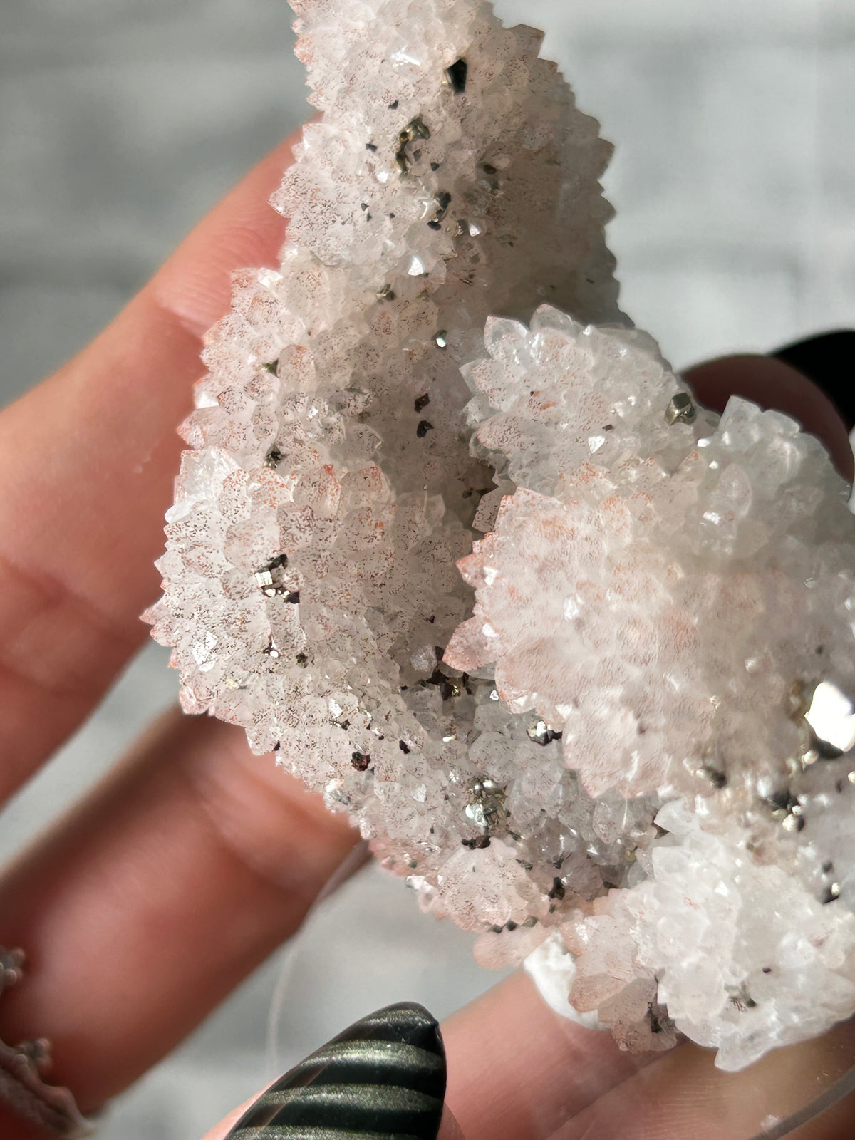 Red ‘Strawberry’ Quartz Cluster with Colourful Pyrite - Guizhou, China