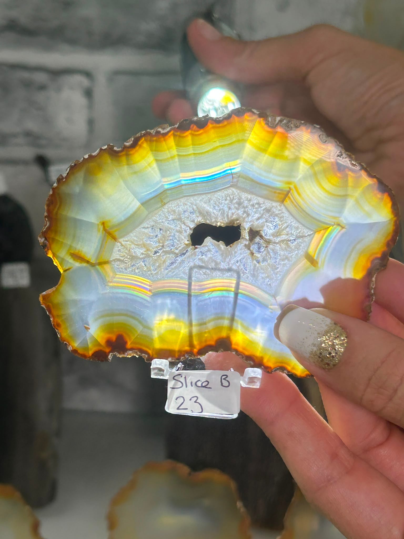 Iris Agate Slice B