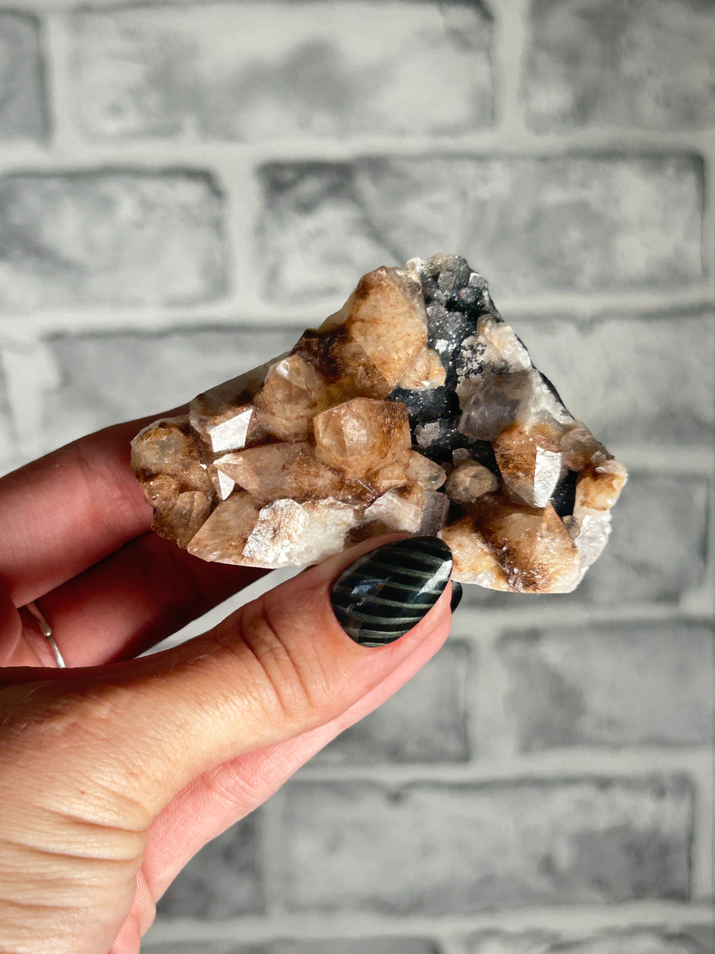Dogtooth Calcite with Hematite inclusions from Daye, Hubei, China