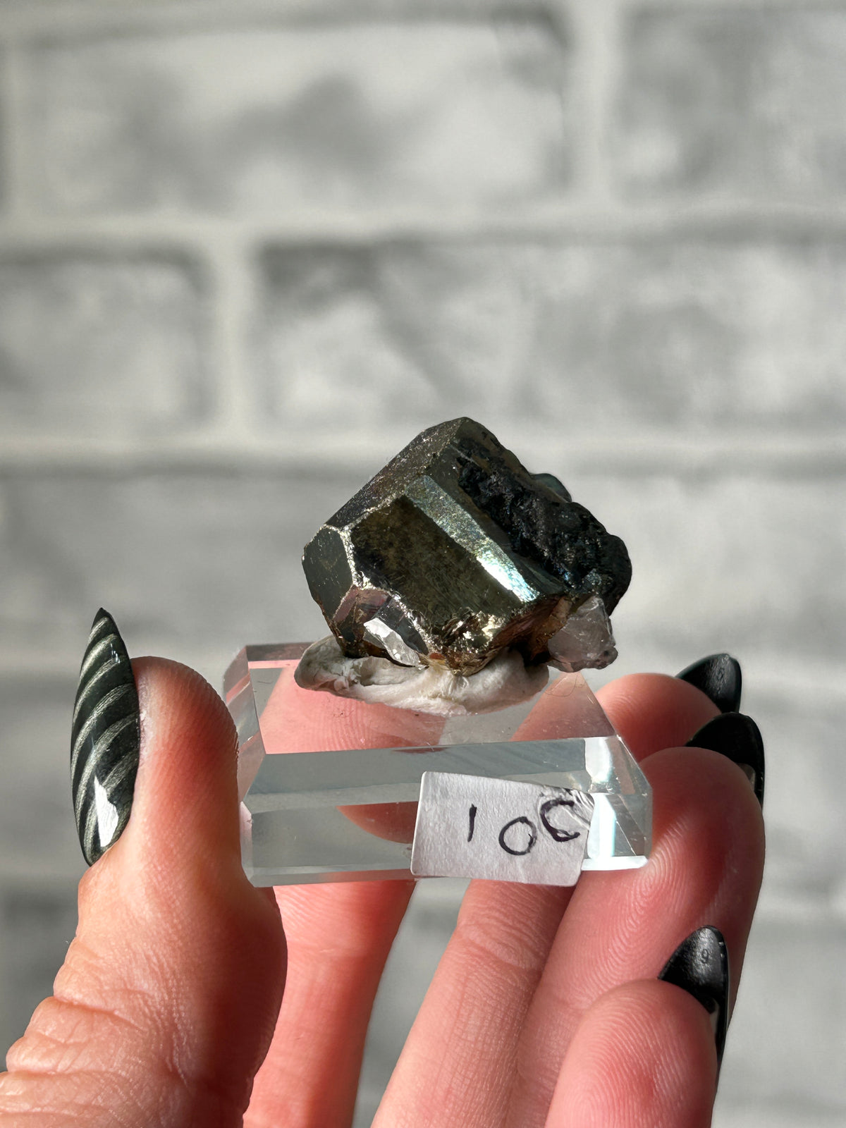 Iridescent Pyrite from Kalimantan, Indonisia -B
