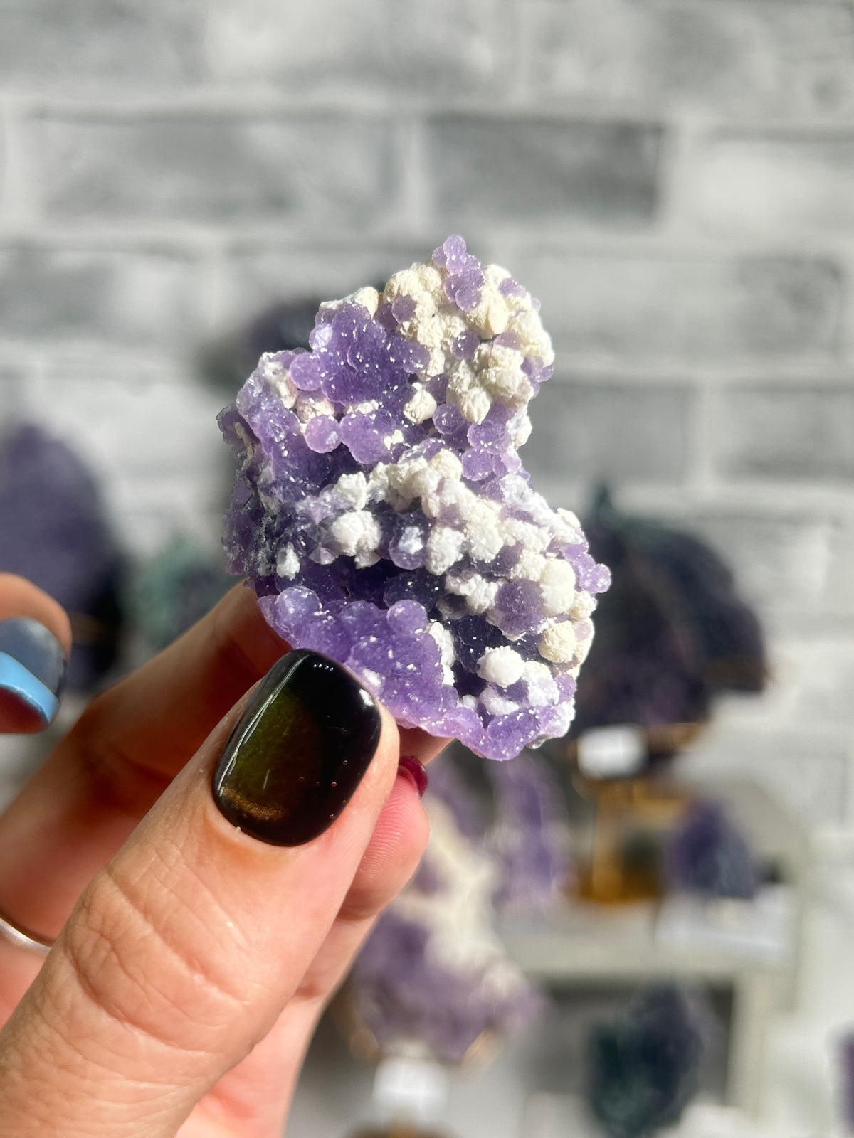 Sparkly Grape Agate Cluster I