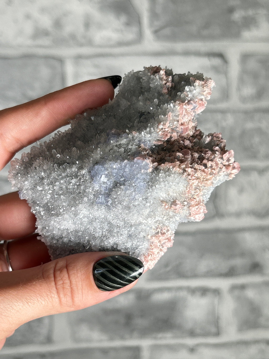 Rhodochrosite, Fluorite and Quartz, GuangXi, China