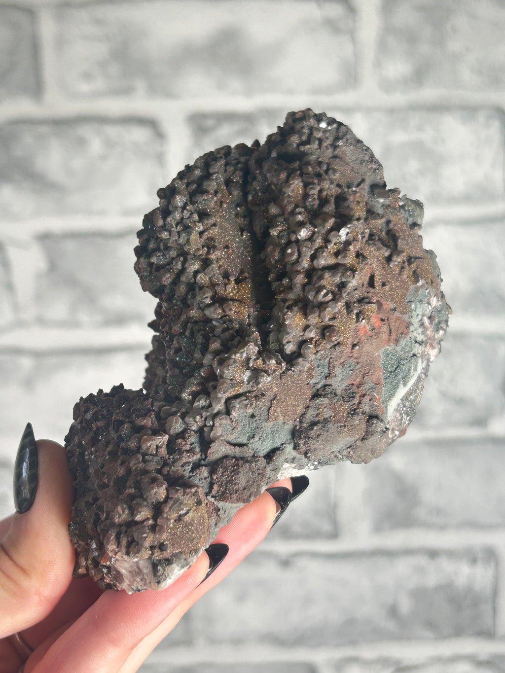 Pyrite on Benz Calcite from Daye, Hubei, China
