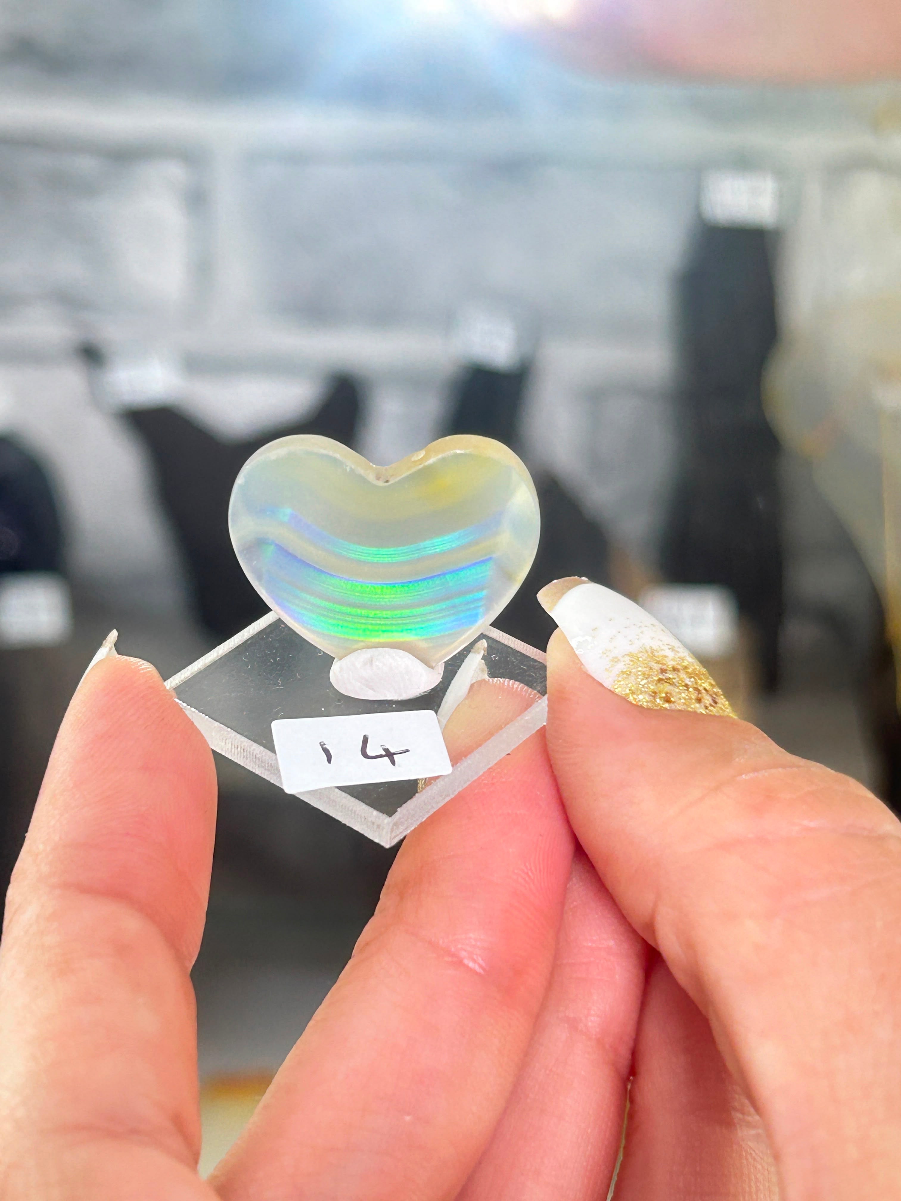 Iris Agate Heart