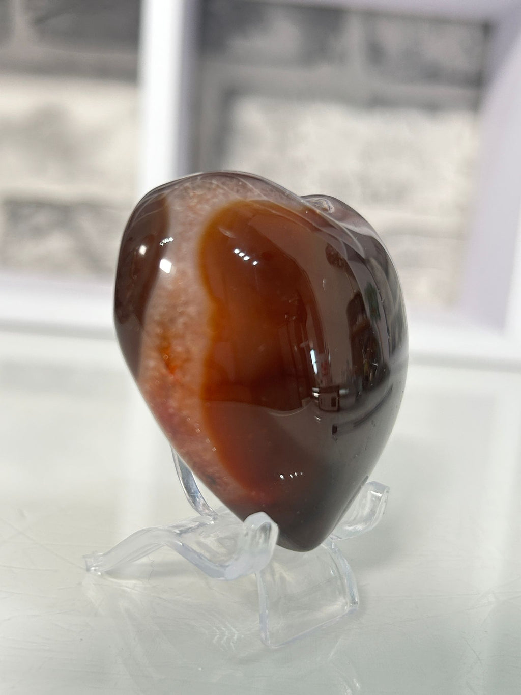 Red Agate Heart