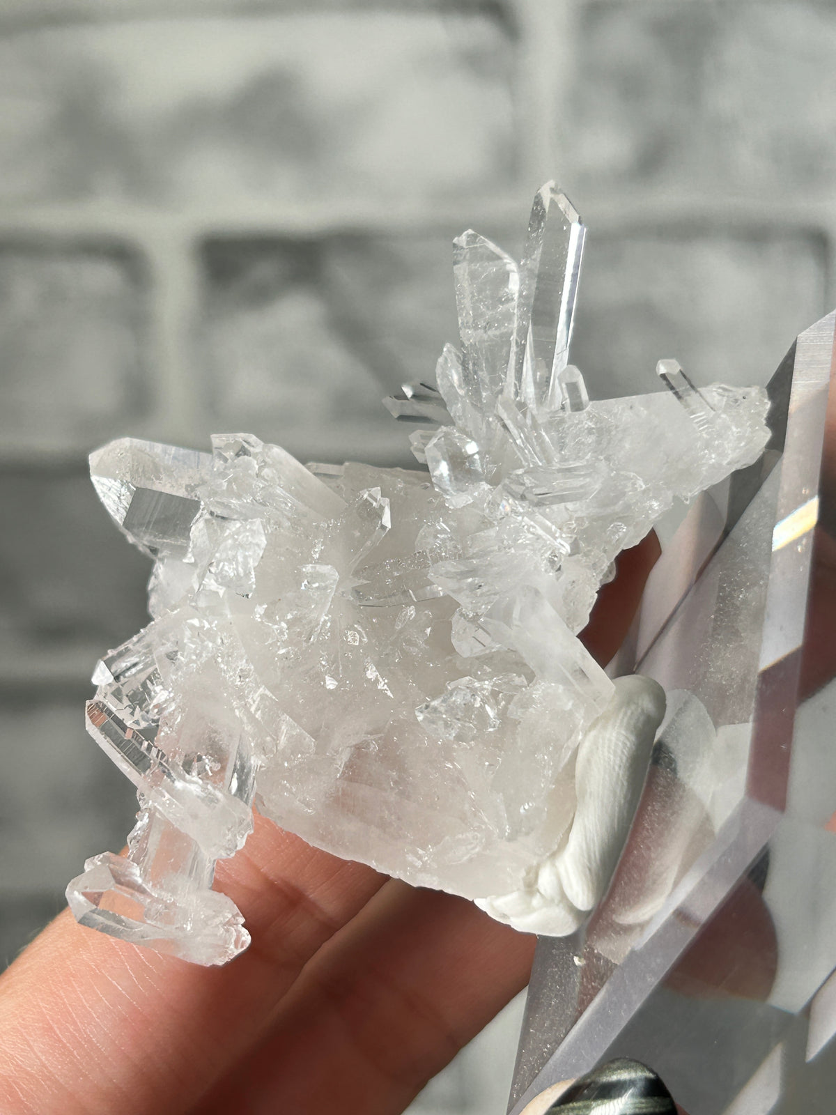 Colombian Clear ‘Lemurian’ Quartz Cluster