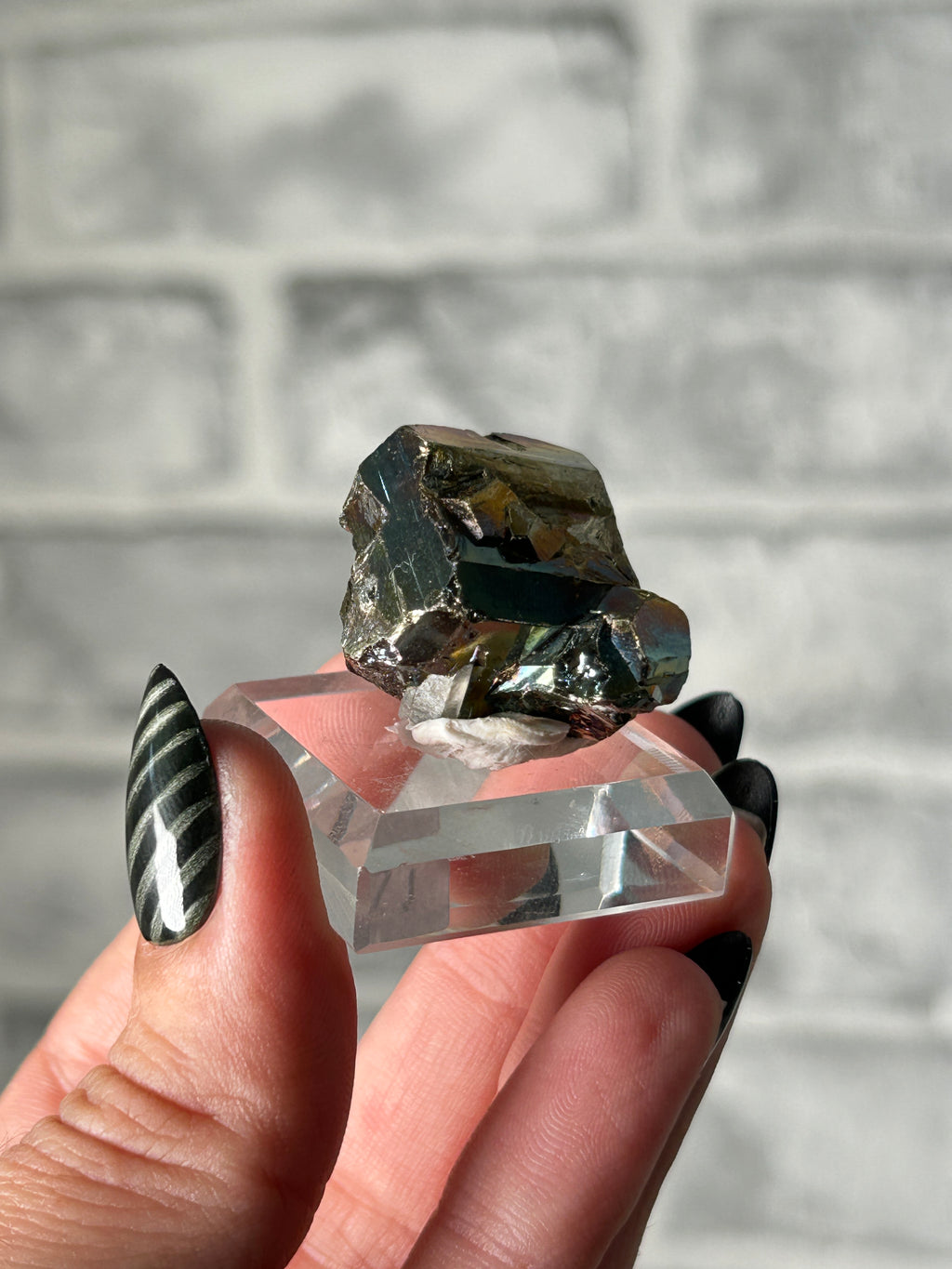 Iridescent Pyrite from Kalimantan, Indonisia -A