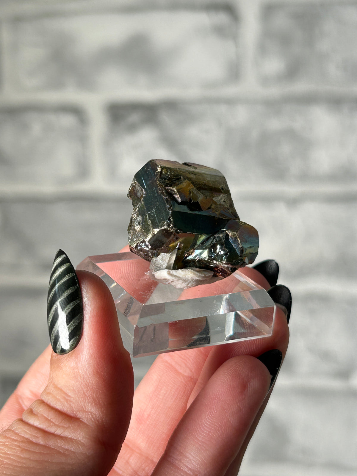 Iridescent Pyrite from Kalimantan, Indonisia -A