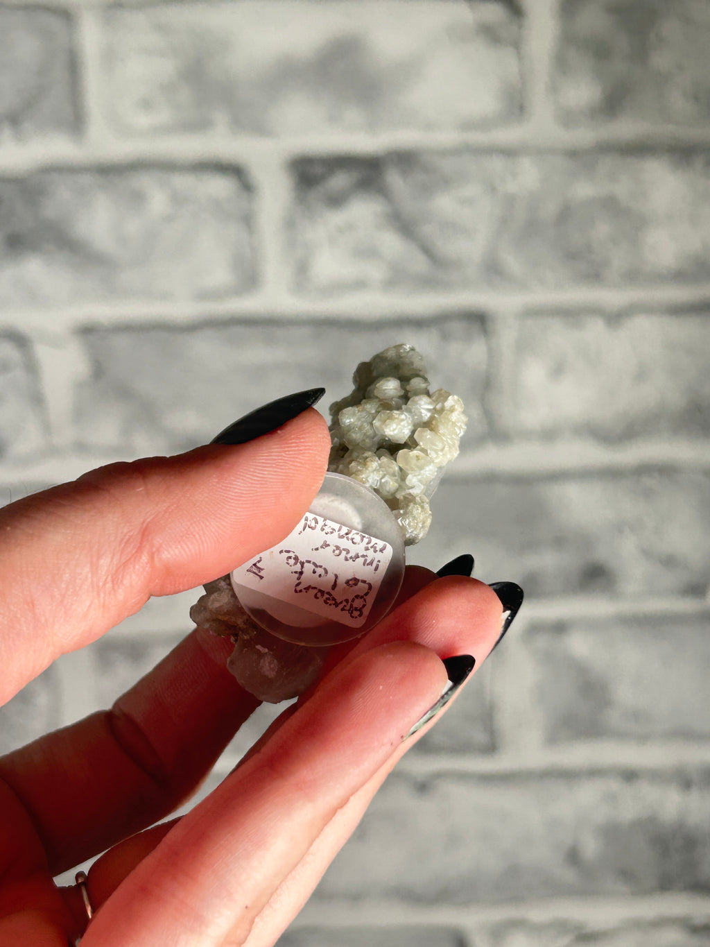 Candle Quartz with Green Calcite, Huanggang Fe-Sn Deposit, Inner Mongolia
