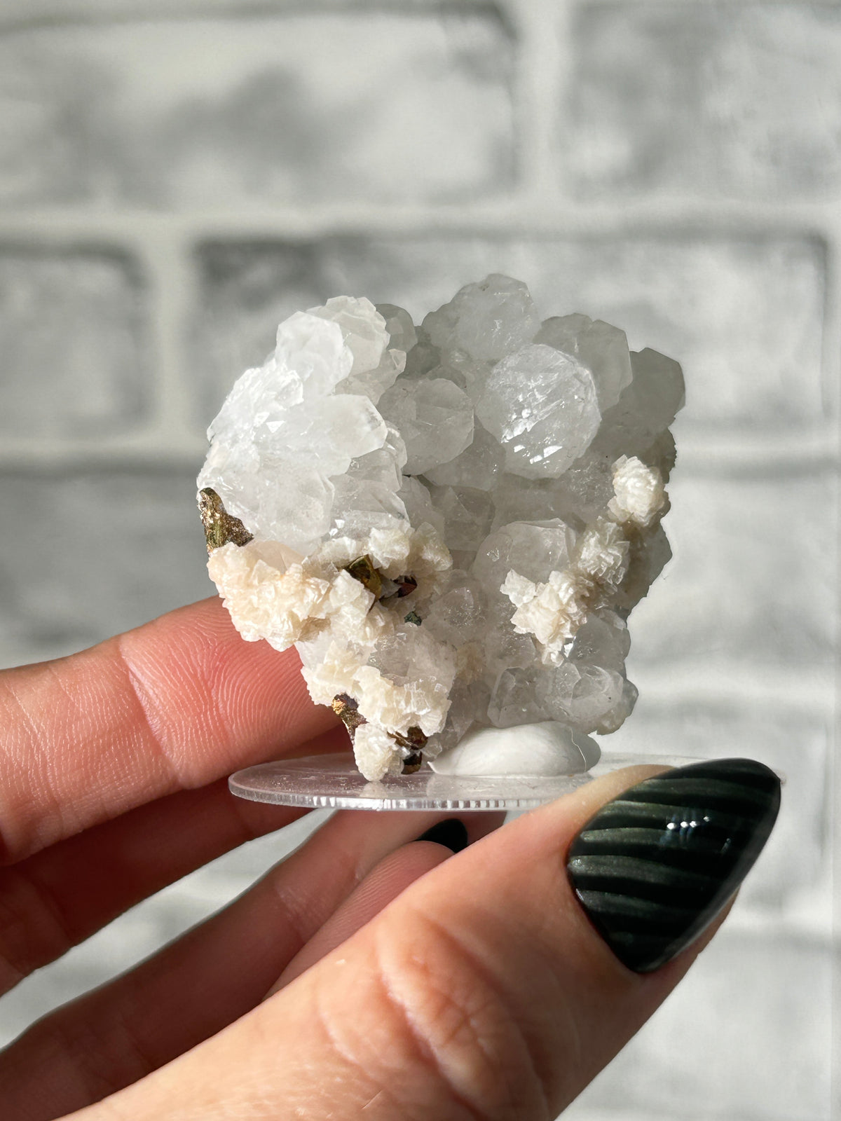 Quartz Cluster with Colourful Pyrite and Dolomite - GuangXi, China