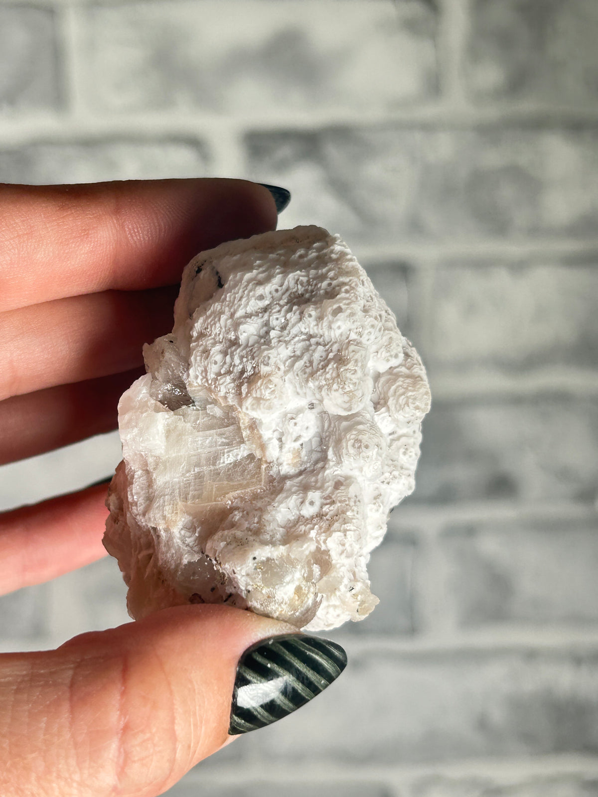 Thousand layer calcite on Quartz, Huanggang Fe-Sn Deposit, Inner Mongolia