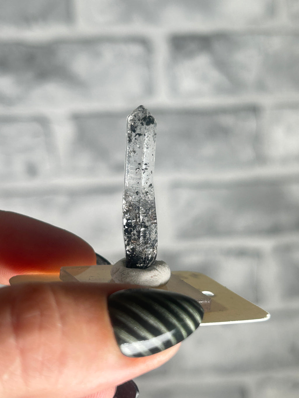 Carbon in Clear Quartz from JinKouhe China