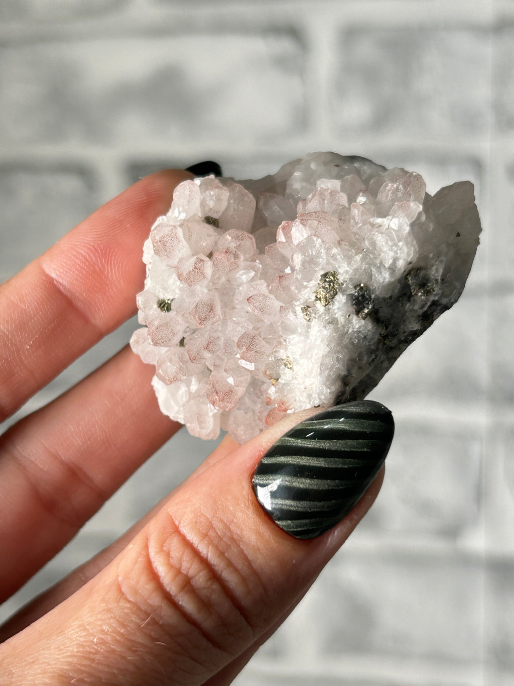 Red ‘Strawberry’ Quartz Cluster with Colourful Pyrite - Guizhou, China
