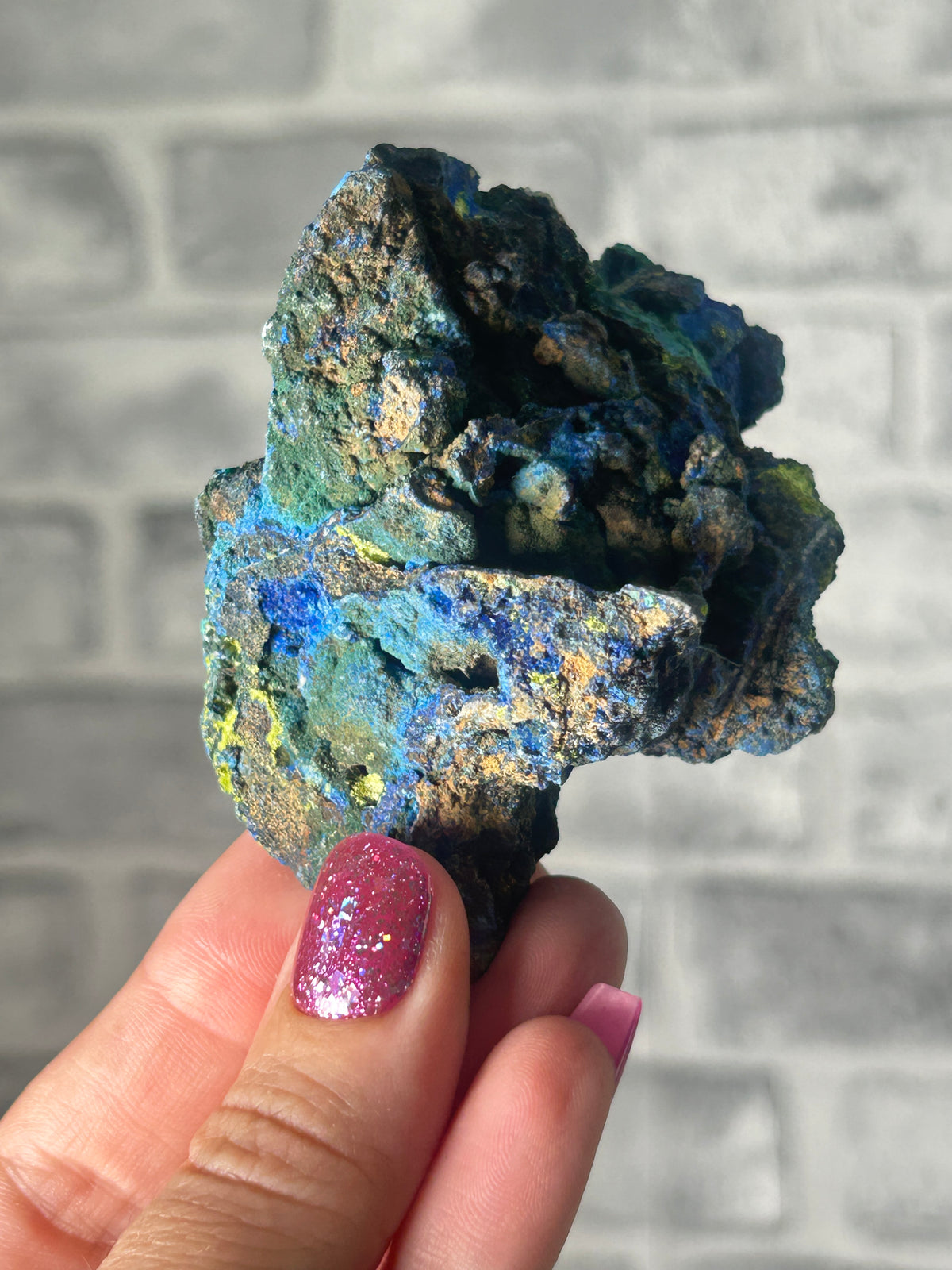 Azurite and Malachite￼(not sparkly)
