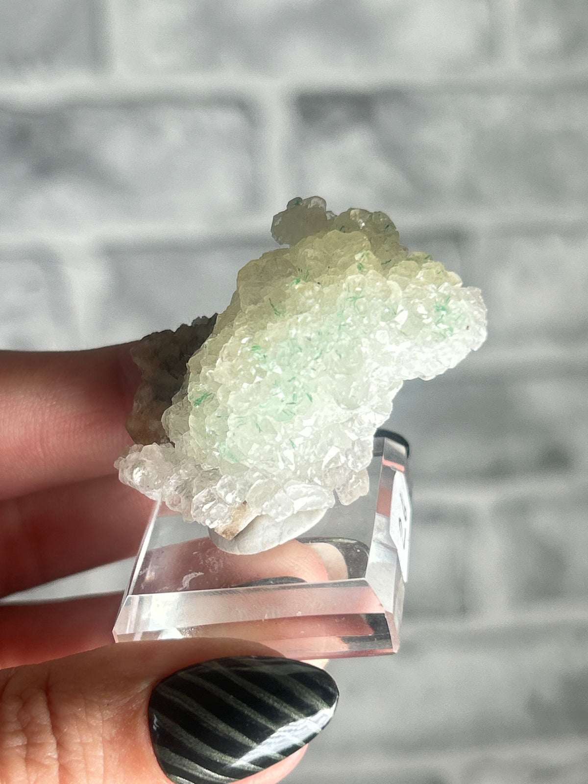 Malachite coated Selenite, Guizhou, China