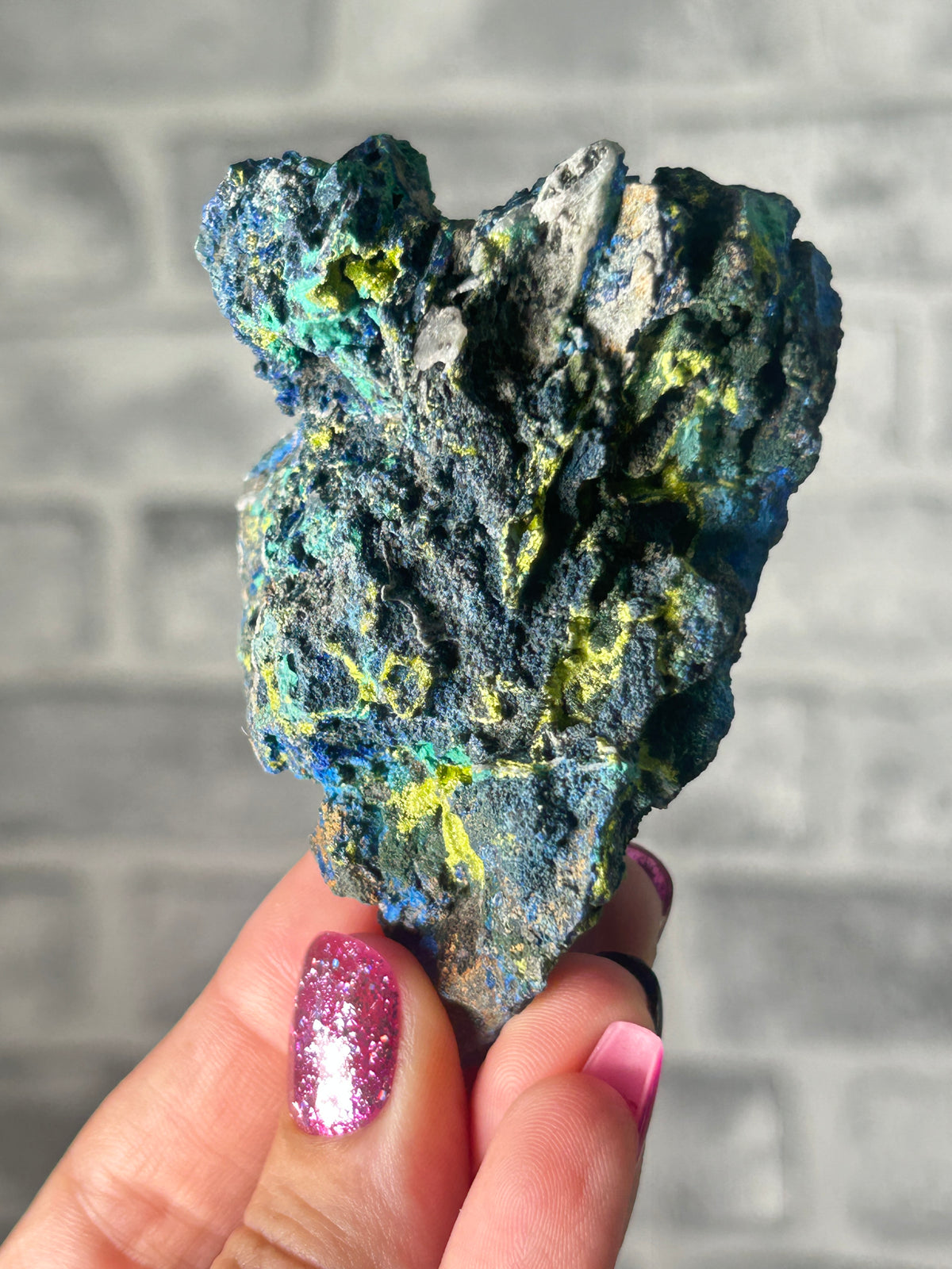 Azurite and Malachite￼(not sparkly)