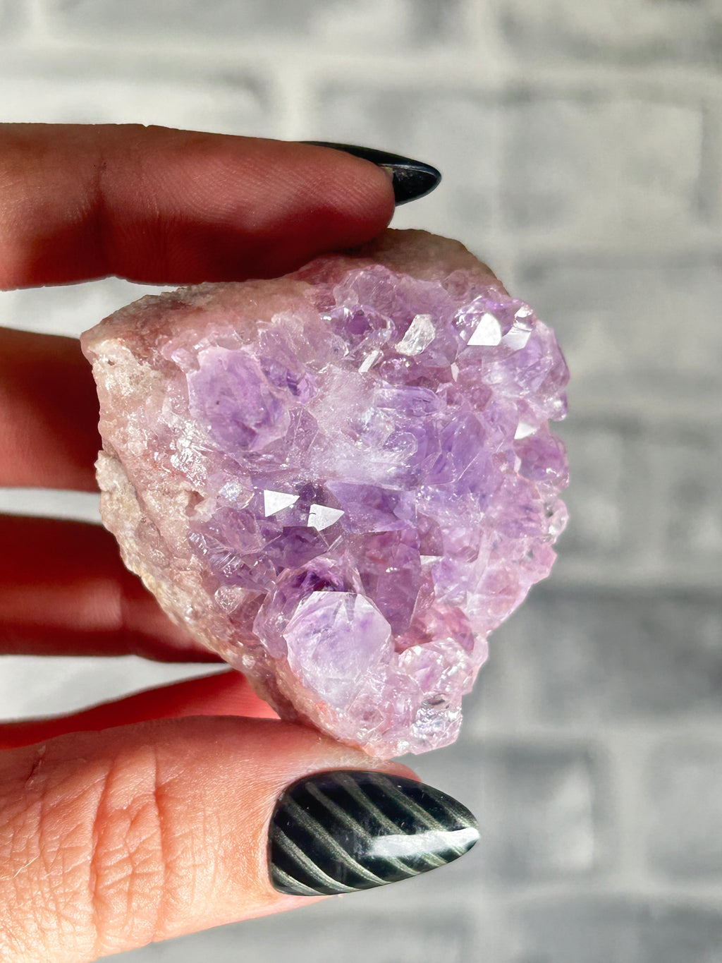 Madagascan Pink Amethyst with Purple Amethyst