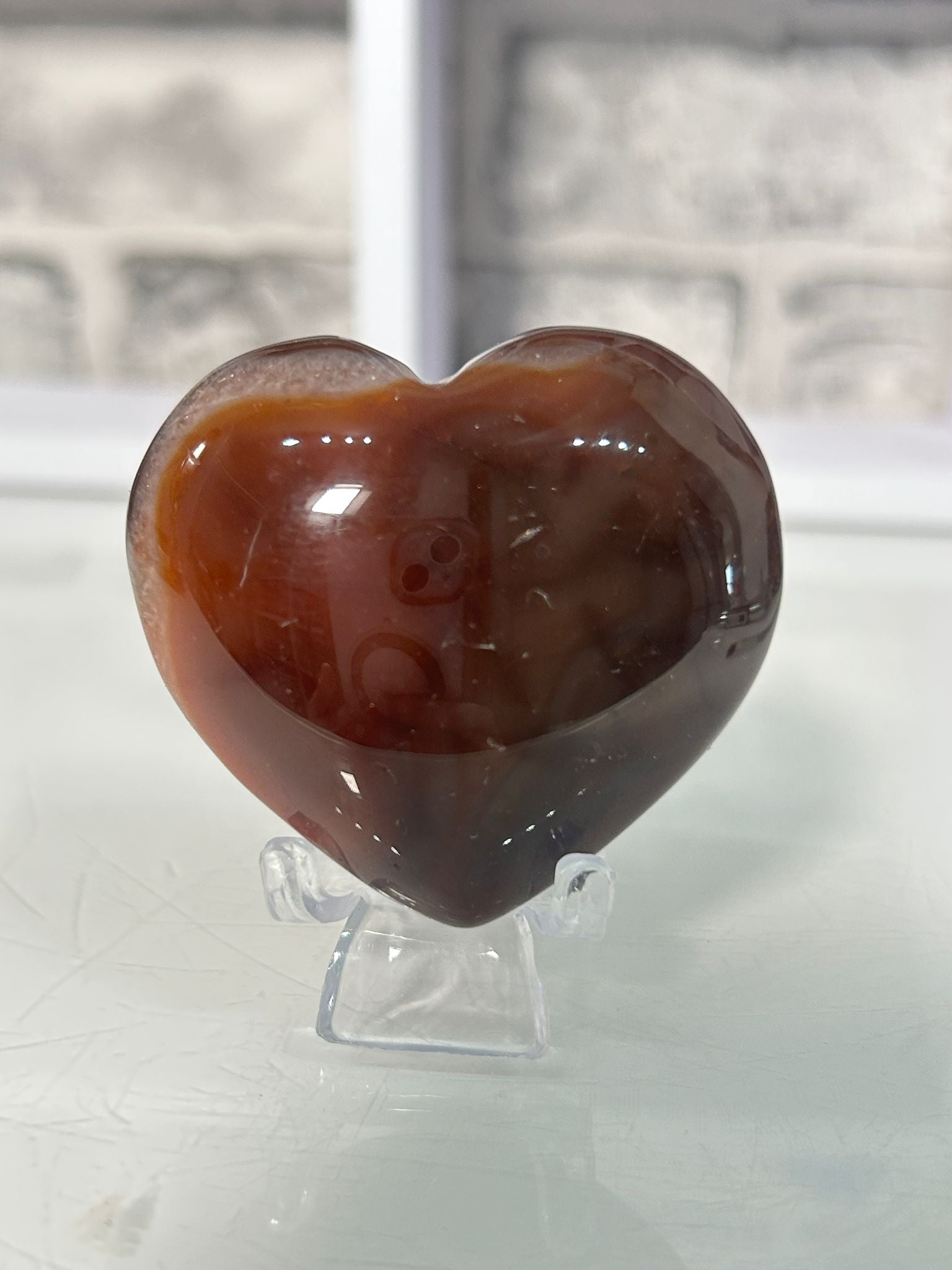 Red Agate Heart