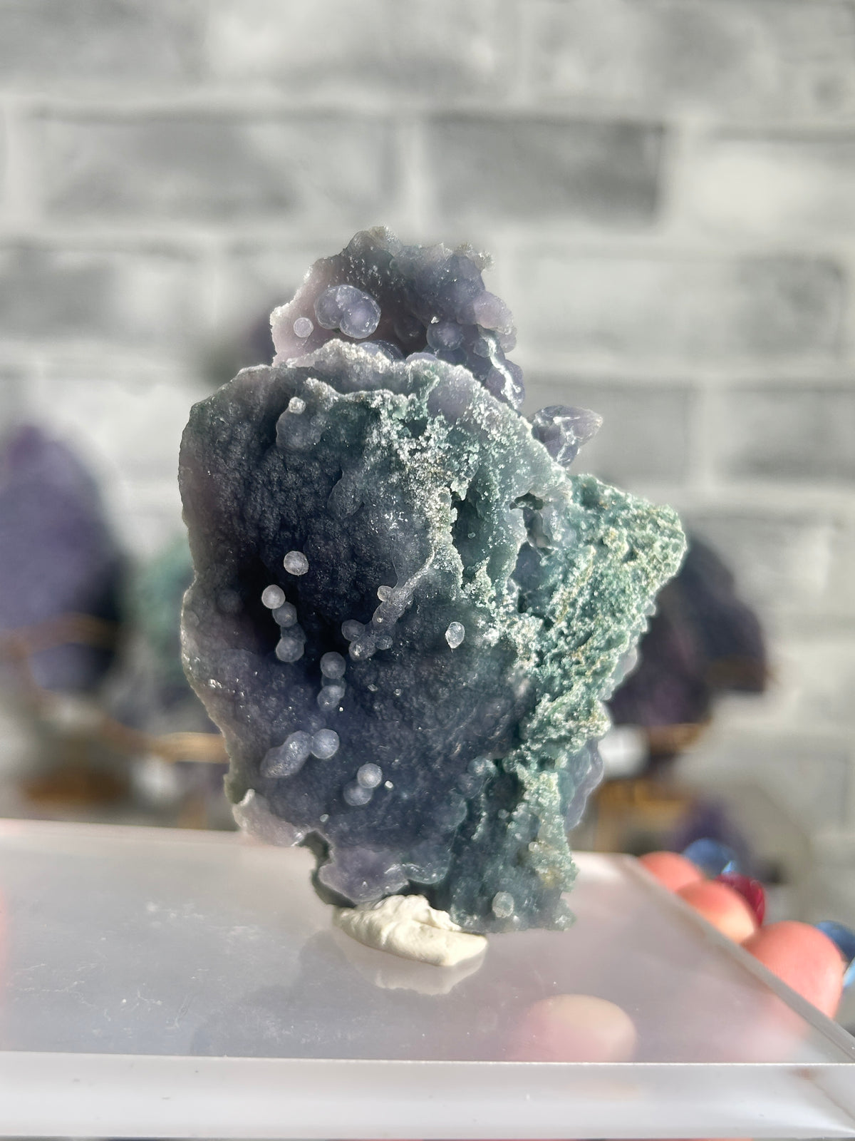 Purple & Green Grape Agate Cluster H