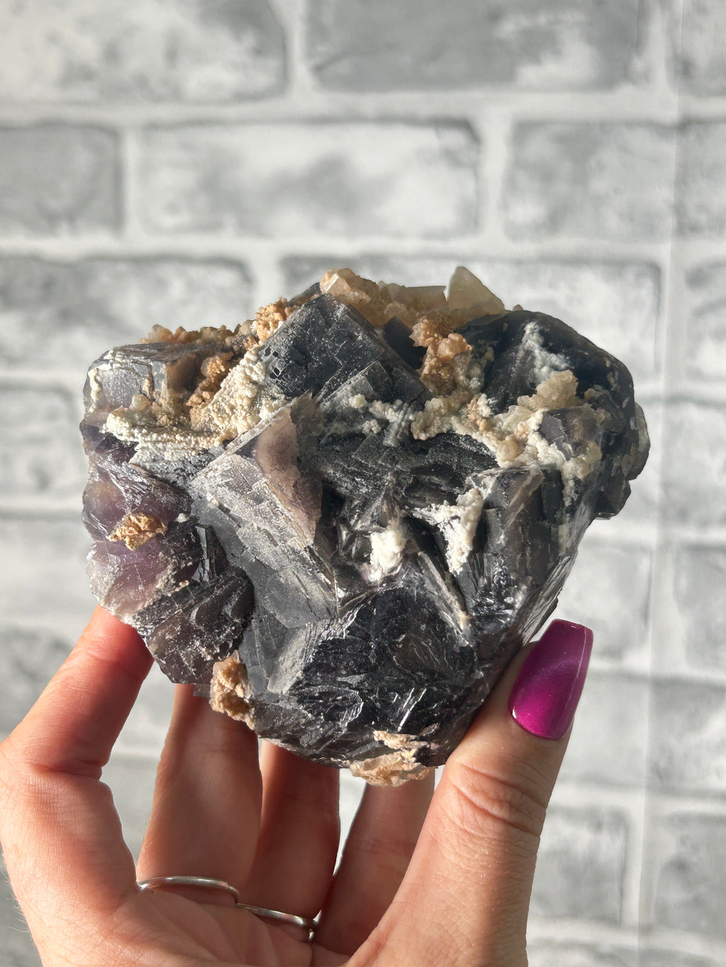 Black Rose Fluorite from Pakistan
