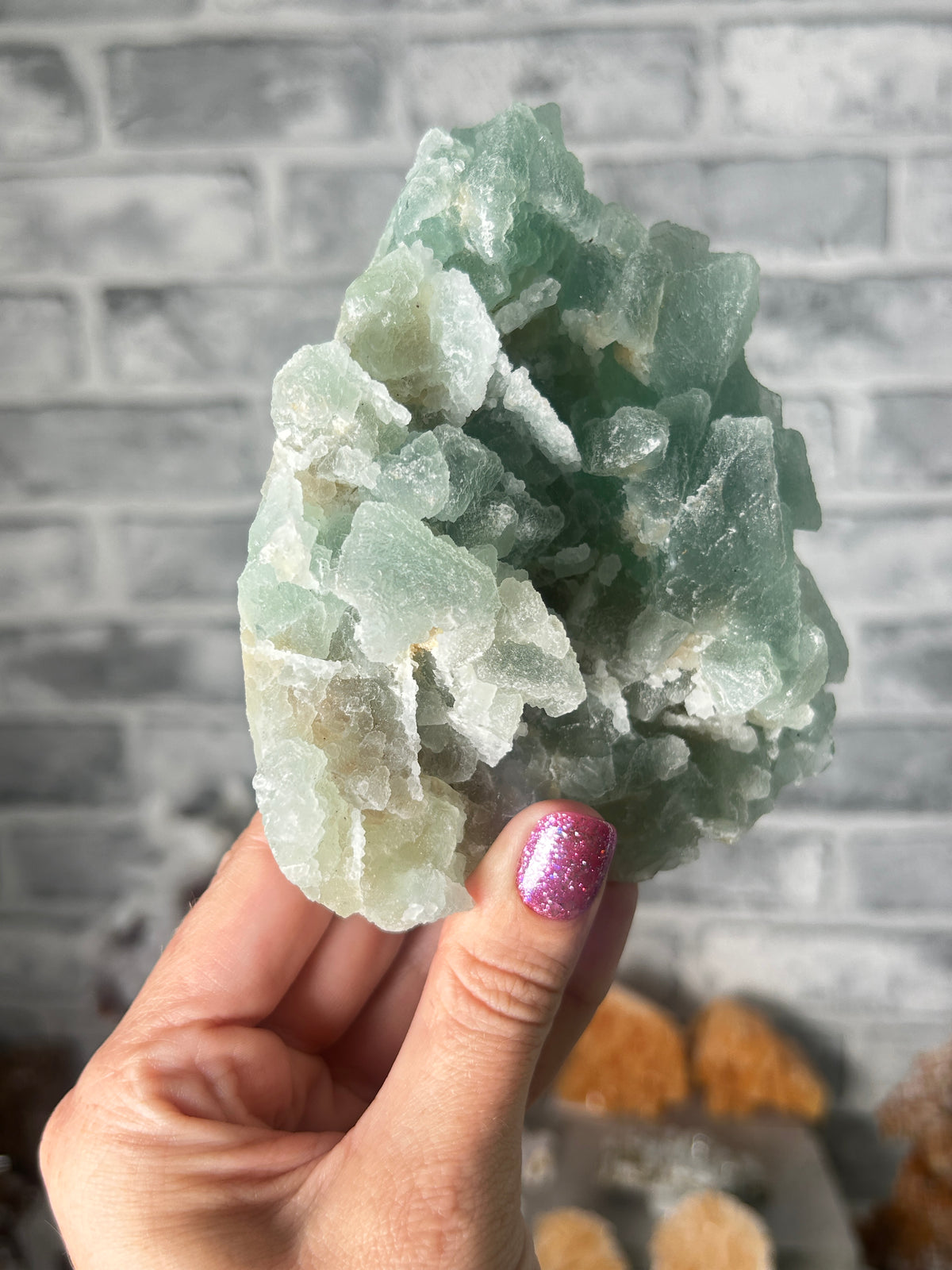 Green Fluorite, China
