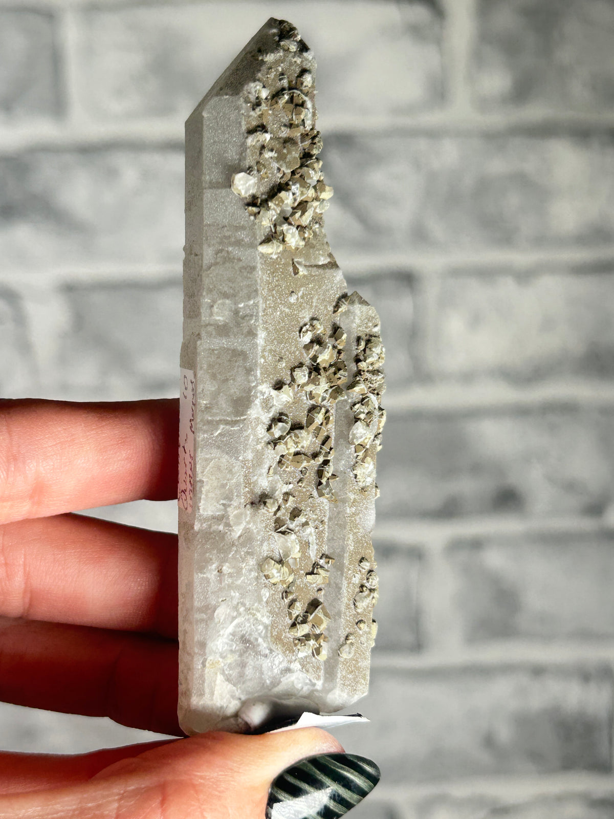 Candle Quartz with Calcite, Huanggang Fe-Sn Deposit, Inner Mongolia