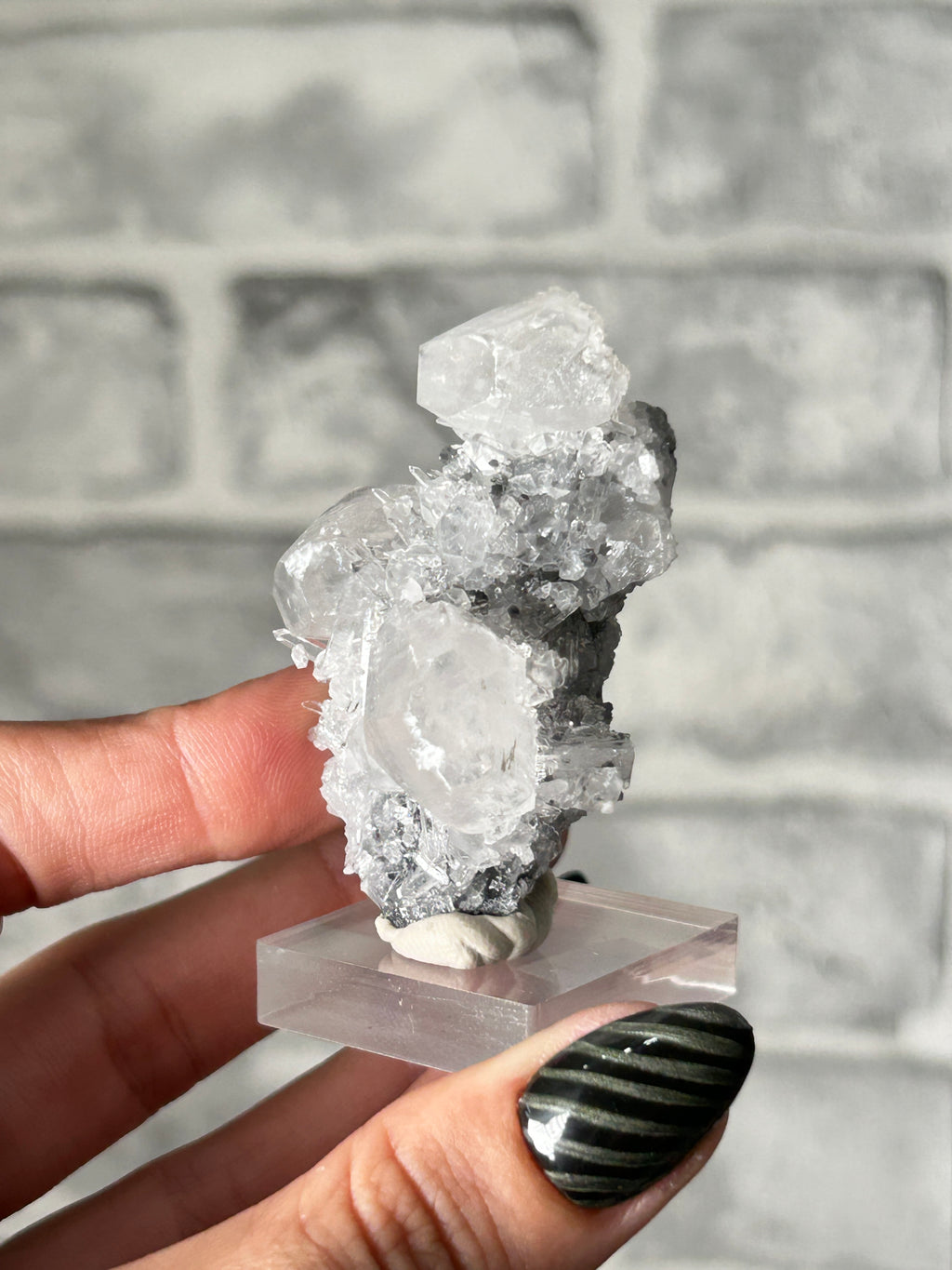 Needle Quartz with Calcite - Fujian, China
