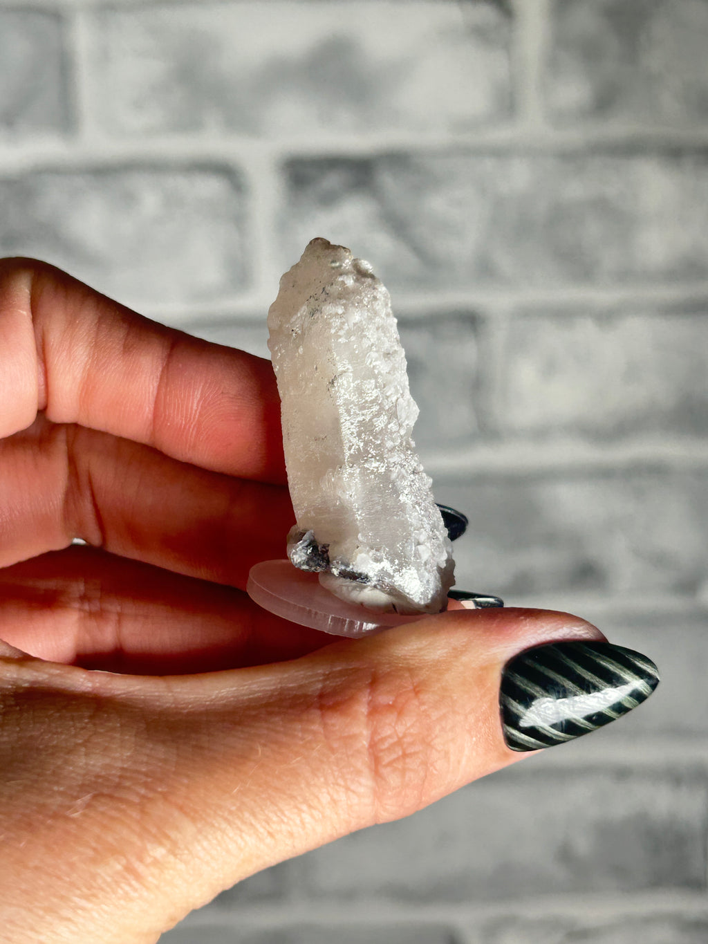 Candle Quartz with Green Calcite, Huanggang Fe-Sn Deposit, Inner Mongolia