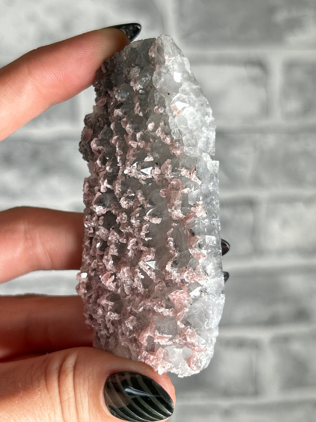 Rhodochrosite and Quartz, GuangXi, China