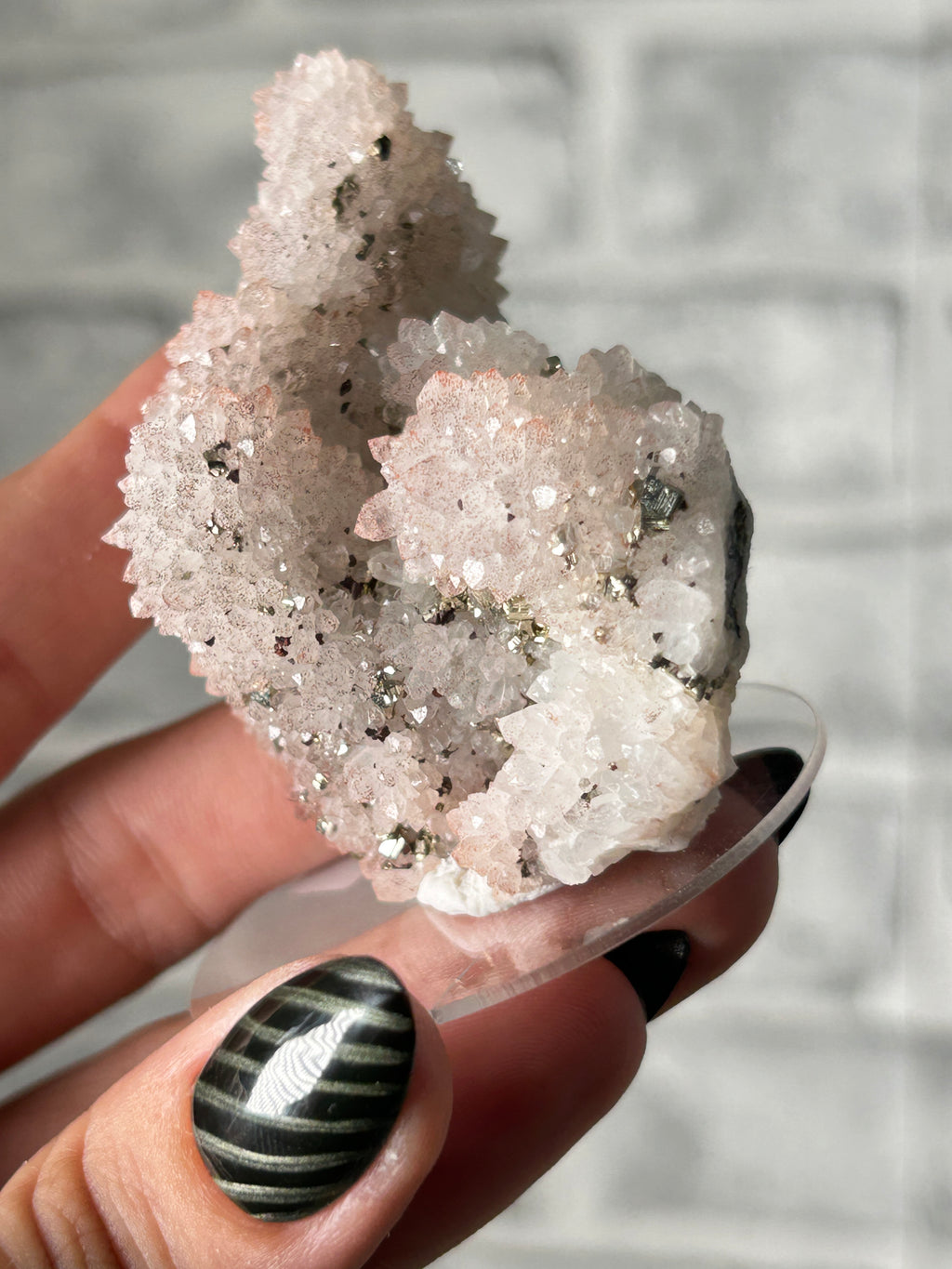 Red ‘Strawberry’ Quartz Cluster with Colourful Pyrite - Guizhou, China