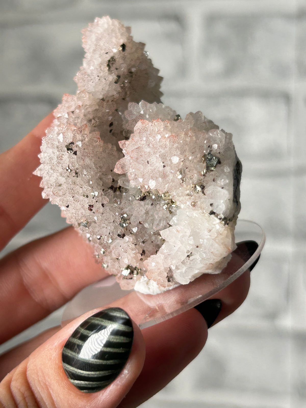 Red ‘Strawberry’ Quartz Cluster with Colourful Pyrite - Guizhou, China