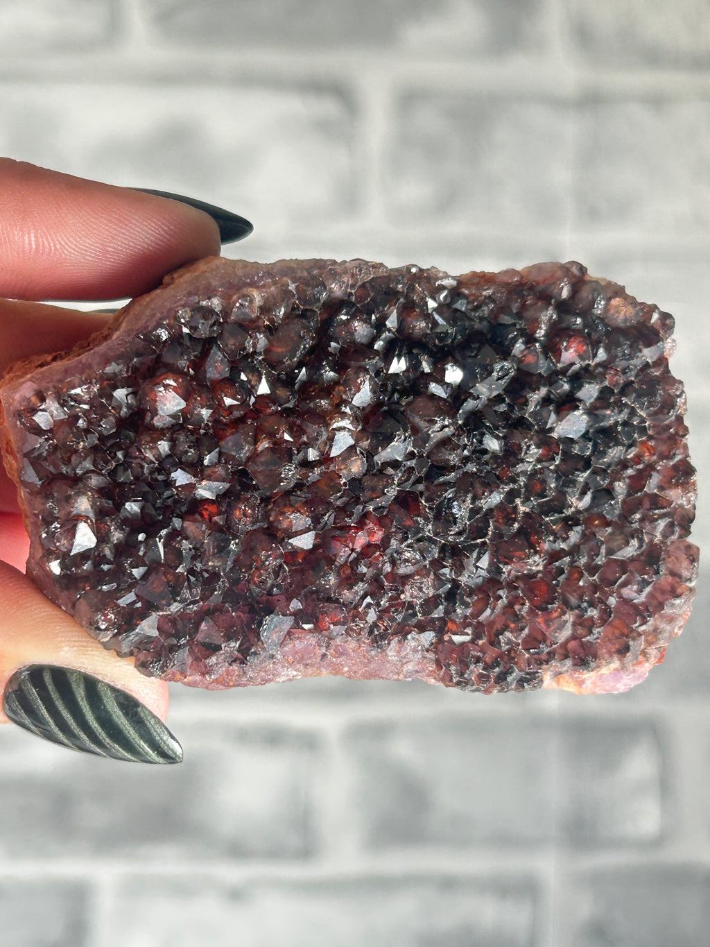 Hematite included Amethyst Cluster